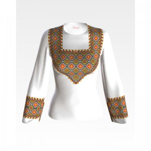 Заготовка жіночої вишиванки "Прикарпаття" для вишивки бісером (БЖ029кБнннн)