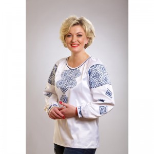 Заготовка жіночої вишиванки "Кучерява безмежність" для вишивки бісером (БЖ034кБнннн)