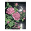 БС-3429 Троянда вночі (частк. вишивка). Схема для вишивки бісером