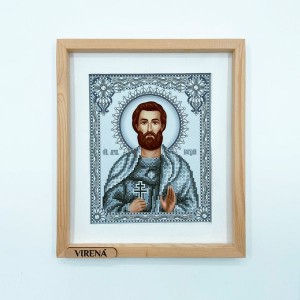 Cв. Муч. Богдан в сріблі А4Р-668 (А4Р-668). Схема для вишивки бісером