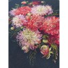 К-219 Георгіни. Мережка. Набір для вишивки хрестиком на Aida 16