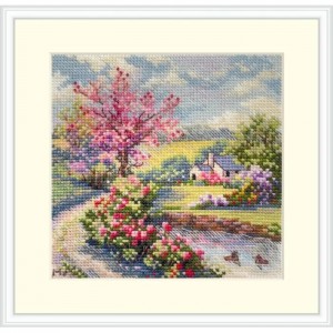 K-268B Весна. Мережка. Набір для вишивки хрестиком на рівномірці