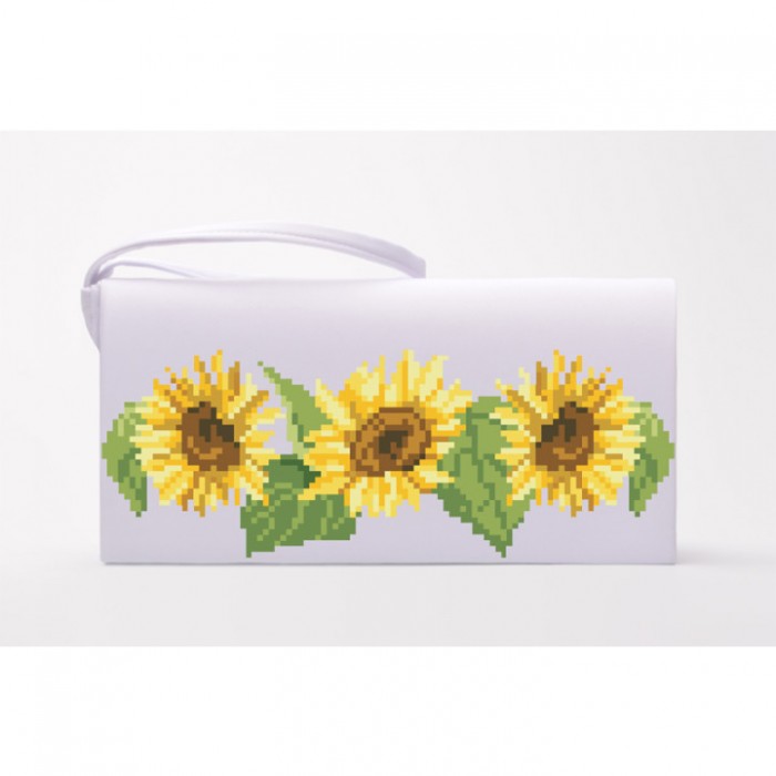 Заготовка клатча "Соняшники" для вишивки бісером (КЛ084кБ1301)