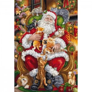 L9947 Набір для вишивки хрестиком "Лапки та подарунки" Letistitch, Aida 16