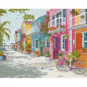 L9963 Набір для вишивки рахунковим хрестиком "Приморська гармонія" Letistitch, Aida 16 ct