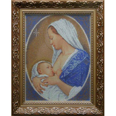 МДЛ Мадонна з дитям (лагідність). Схема для вишивки бісером