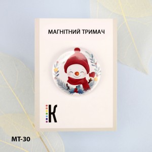 Магнітний тримач для голок та схем МТ-30 "Новорічний сніговик"