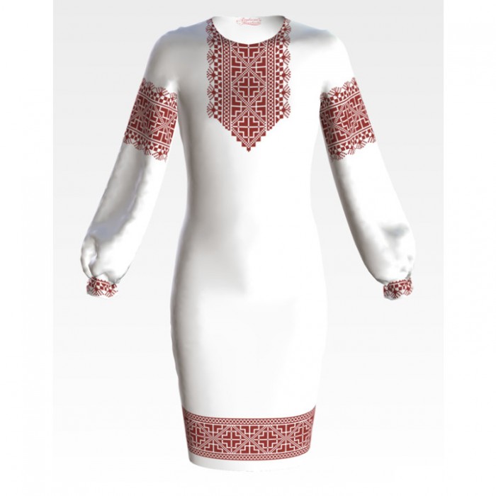 Заготовка дитячого плаття на 9-12 років "Полісся" для вишивки бісером (ПД050кБ40нн)