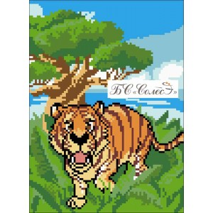 ТВ-10 Тигр. Схема для вишивки бісером