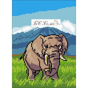 ТВ-09 Слон. Схема для вишивки бісером