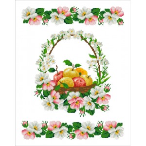 РСВ-021. Схема для вишивки бісером Рушник до Спаса.