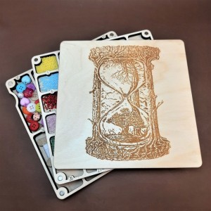 Багатоярусний органайзер для бісеру, намистин, дрібних прикрас (060227м)