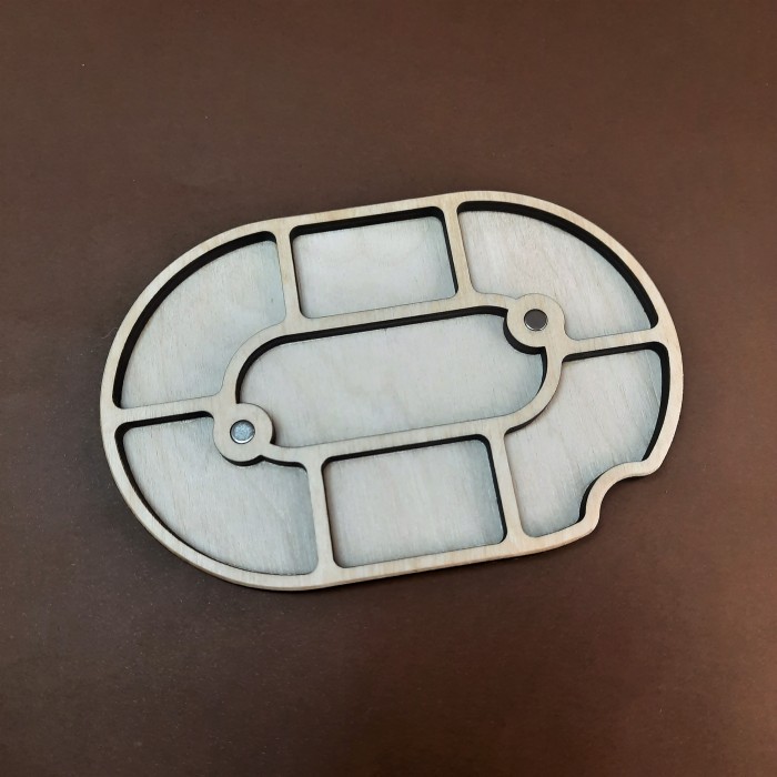 Овальний міні органайзер для бісеру, намистин та іншого дріб'язку Коробушка (060286)