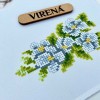 Рушник для вишивки бісером на спасівський кошик з яблуками, медом, квітами та бджолами (РКВ-087)
