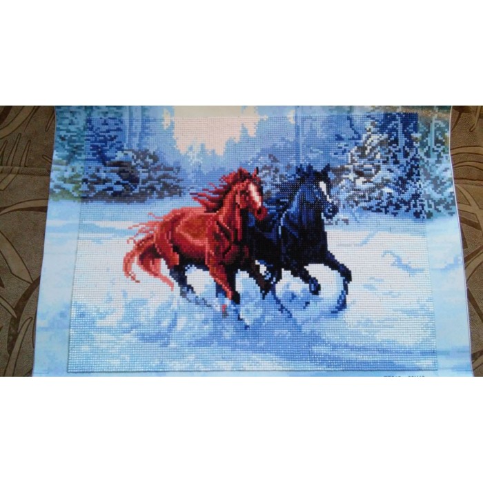Набір алмазної мозаїки ColorArt 30х40см "Коні" ST413