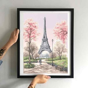 Схема картини Золота Підкова ЗПП-019 "Весна в Парижі" для вишивання бісером на шовку