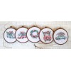 LETI 965 Christmas Retro Cars (kit of 5). Набір для вишивки хрестиком LetiStitch