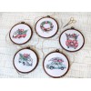 LETI 965 Christmas Retro Cars (kit of 5). Набір для вишивки хрестиком LetiStitch