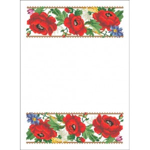 ХВВГ-172. Великодній рушник. Схема для вишивки бісером.