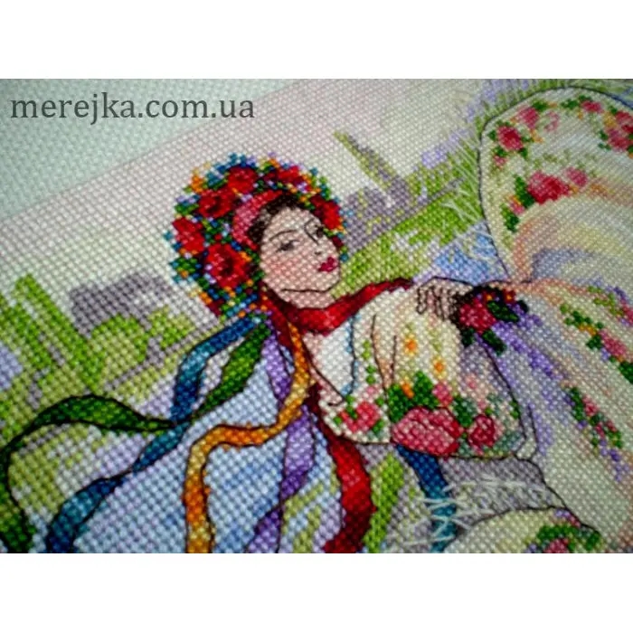 К-15 Святкова хустка. Мережка. Набір для вишивки хрестиком на Aida 16