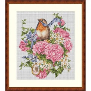 К-28 Обручка для нього. Мережка. Набір для вишивки хрестиком на Aida 16