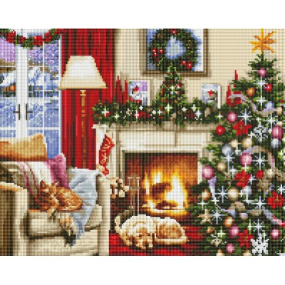 Алмазна мозаїка 40x50 "Новий рік" SP121