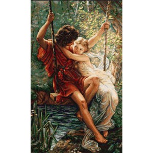 B415 Весна закоханих. Набір для вишивки хрестиком Luca-S