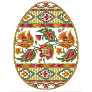 ХВВГ-189. Великодній рушник. Схема для вишивки бісером.