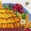 Набір для вишивки хрестиком «Українська хатинка. Серпень» для вишивки нитками (VC 008)