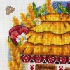 Набір для вишивки хрестиком «Українська хатинка. Серпень» для вишивки нитками (VC 008)