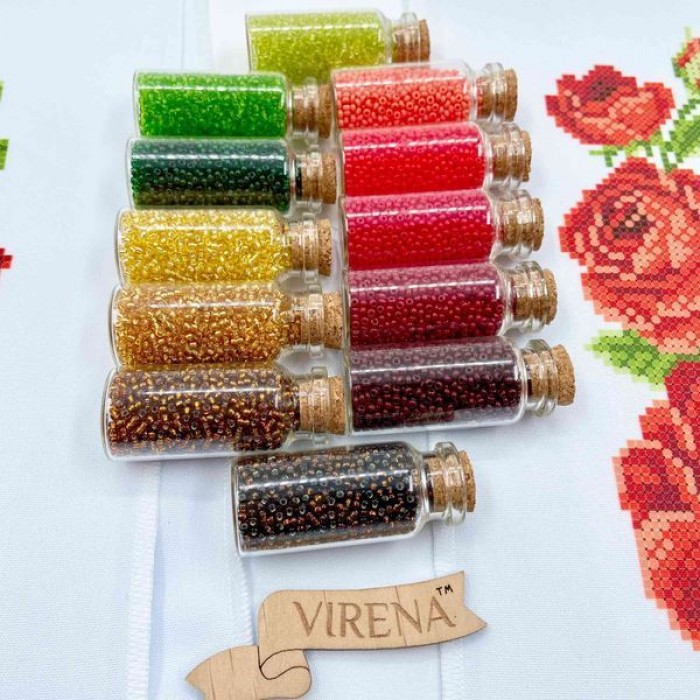 Рушник весільний великий "Червоні троянди з золотом" РВВ-059 (РВВ-059)