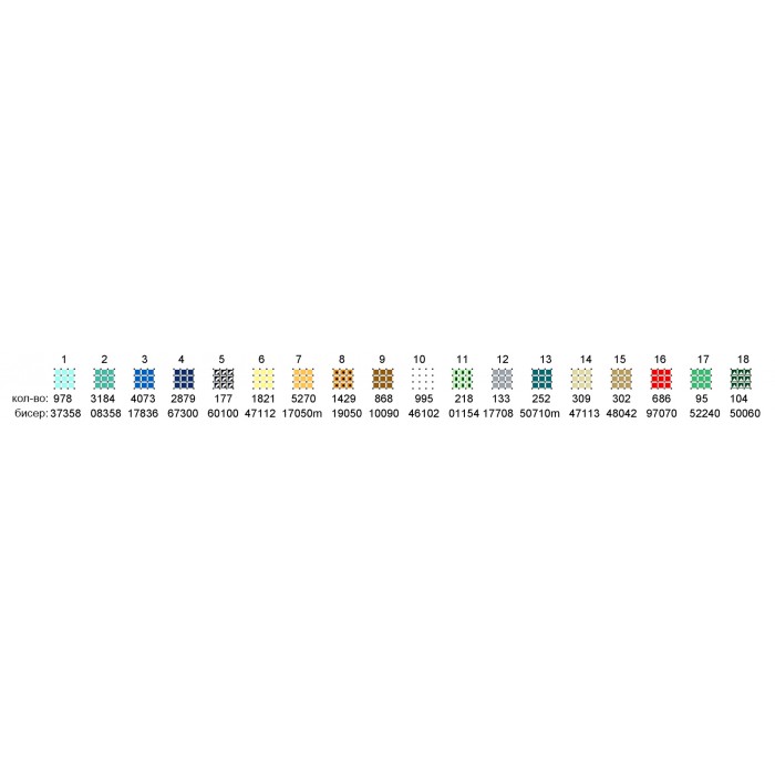Картина для вишивки формату А3+ 170 "Під синім покровом"