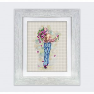 Набір для вишивки N095 "Закохана у весну"