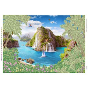 БС-2059 Чудо острів (частк. вишивка). Схема для вишивки бісером