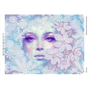 БС-3116 Снігова королева. Схема для вишивки бісером