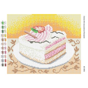 БС-4051 Тортик. Схема для вишивки бісером