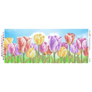 ПМ-4062 "Поле тюльпанів". Схема для вишивки бісером