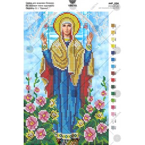 Схема для вишивки бісером за мотивами ікони О.Охапкіна «Оранта» (А4Р-024)