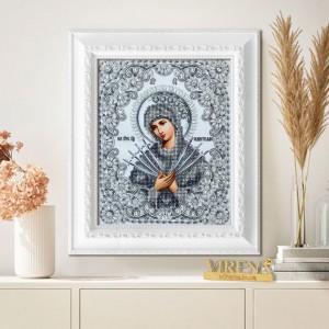 Схема для вишивки бісером "Семистрільна Ікона Божої Матері" (А4Р-626)