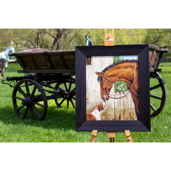 B580 Мисливець і Фоксхаунд. Luca-S. Набір для вишивки хрестиком