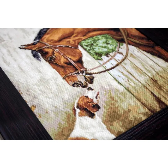 B580 Мисливець і Фоксхаунд. Luca-S. Набір для вишивки хрестиком