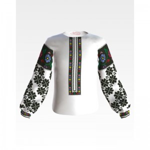 Заготовка дитячої вишиванки на 1-3 років "Борщівський край" для вишивки бісером (БД065кБ28нн)