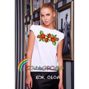 Блузка жіноча без рукавів БЖ-010А. Заготовка під вишивку