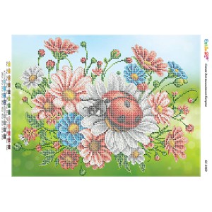 БС-3469 Сонечка ІІ (частк. вишивка). Схема для вишивки бісером