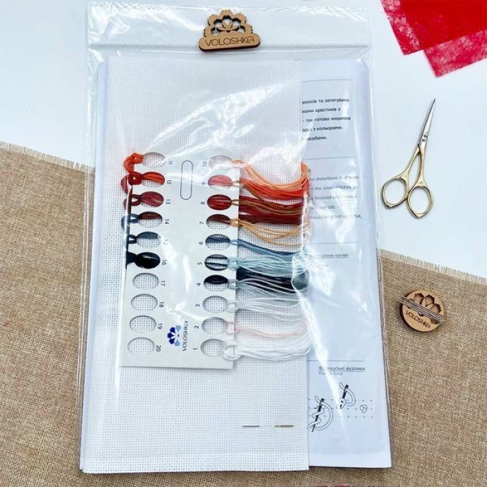 Набір для вишивки хрестиком "Пінгвін з горнятком кави" (VC-046)