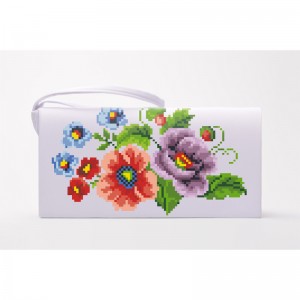 Заготовка клатча "Маки і незабудки. Молодіжна" для вишивки бісером (КЛ014кБ1301)