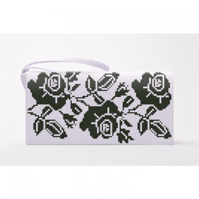 Заготовка клатча "Троянди монохром" для вишивки бісером (КЛ081кБ1301)