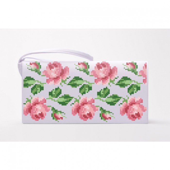 Заготовка клатча "Ніжні троянди" для вишивки бісером (КЛ168кБ1301)