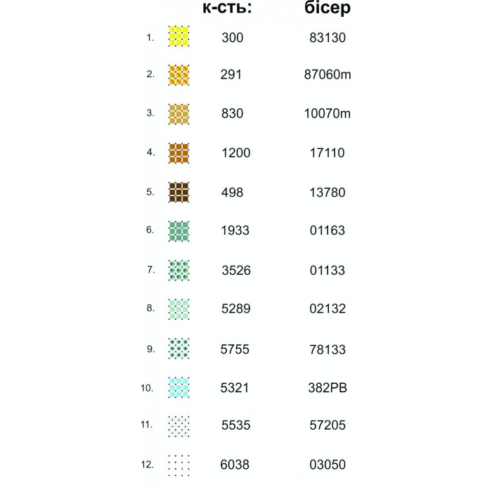 Триптих КМ-015 "Символ чистоти" для вишивки бісером
