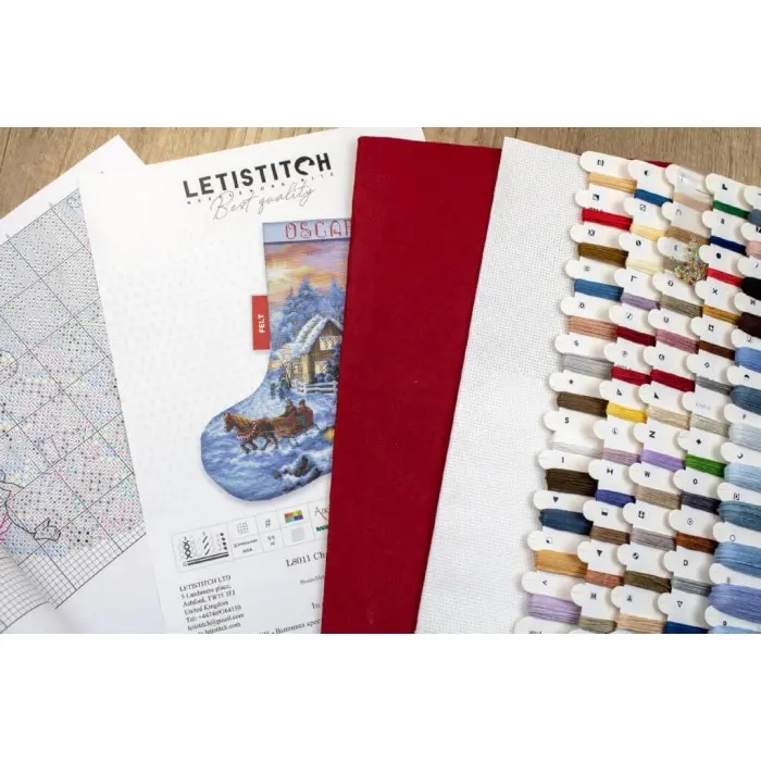 L8011 Чобіток Різдвяний. Letistitch. Набір для вишивки хрестиком